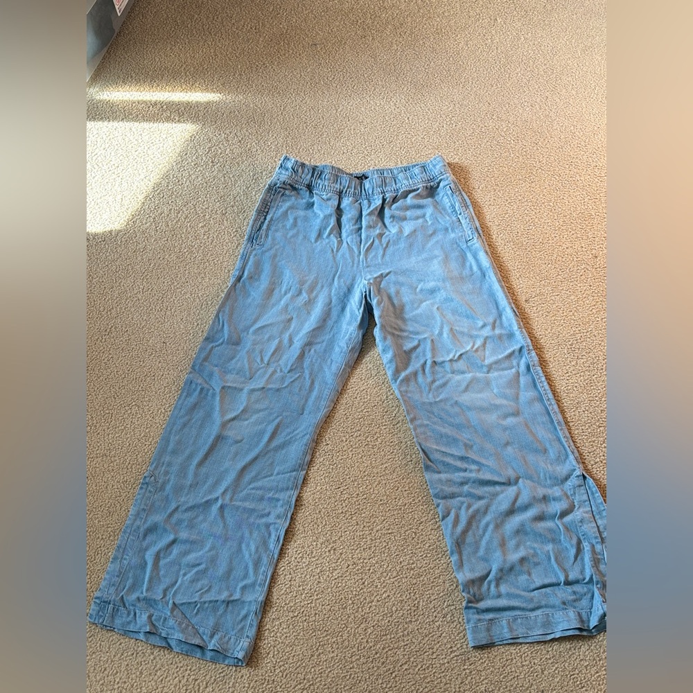 Grace Light Blue Wide-Leg Pants